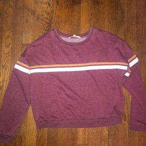 Maroon stripped sweater